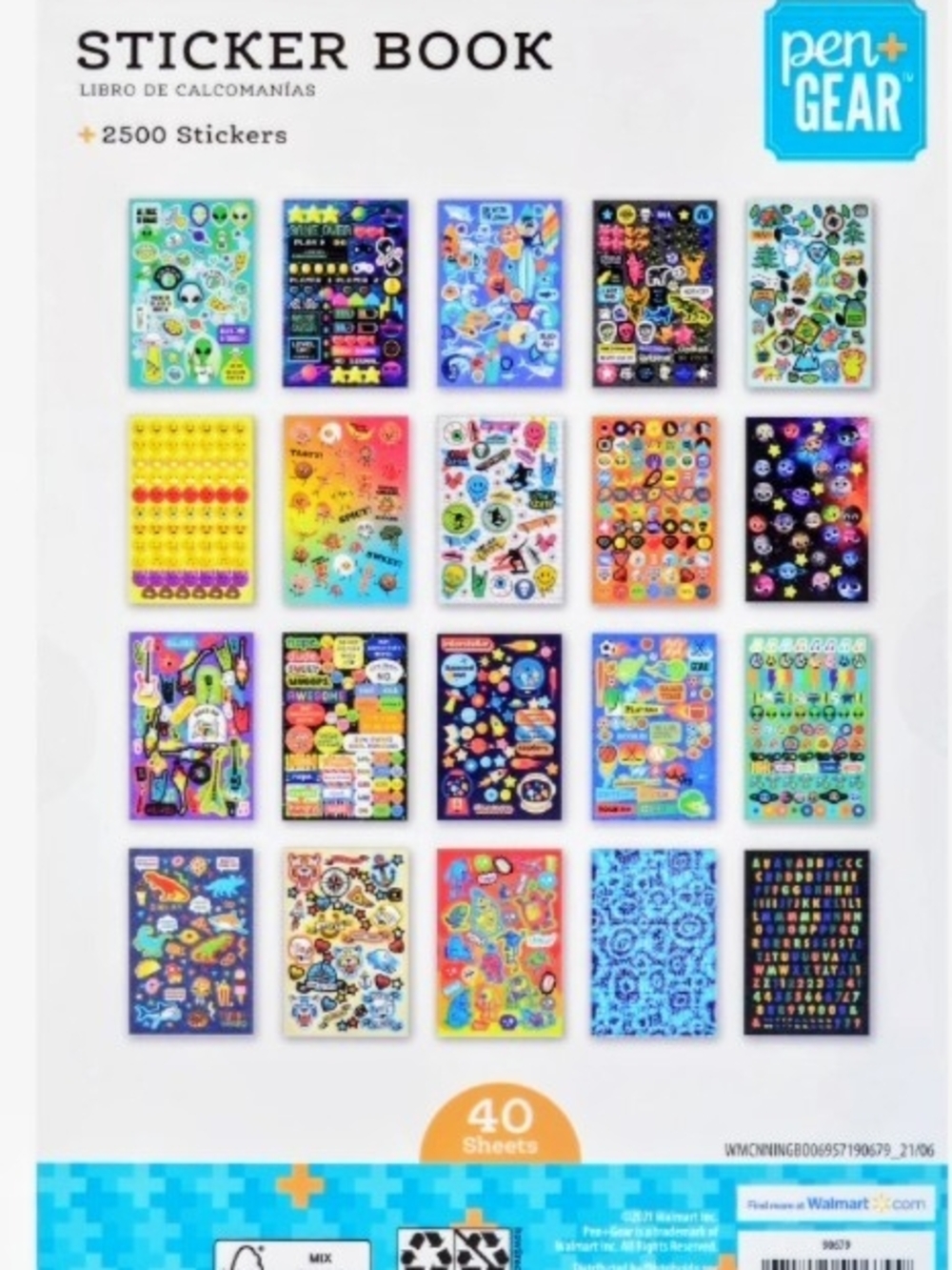Pen+Gear Sticker Book - Multicolor Sticker Pack - 35 Sheets - Picture 2 of 6